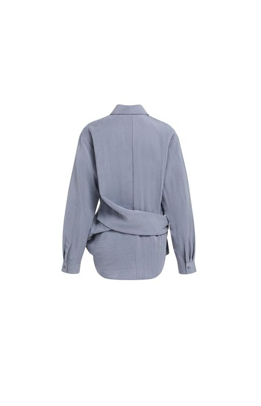 YAYA Blouse Knot/ 01-201242-609 ARCTIC SEAL GREY