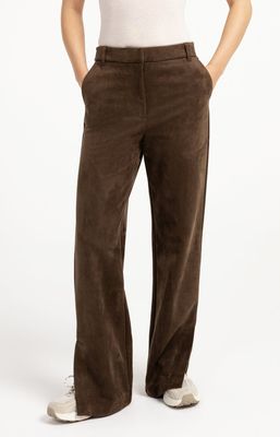 YAYA Pants Suedine/ 01-309283-609 SLATE BLACK BROWN