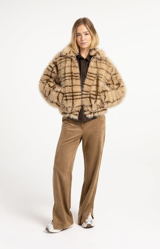 YAYA Pants Suedine/ 01-309283-609 OTTER BROWN