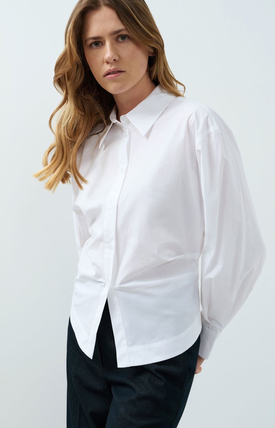 YAYA Blouse Cotton/ 01-201245-609 PURE WHITE