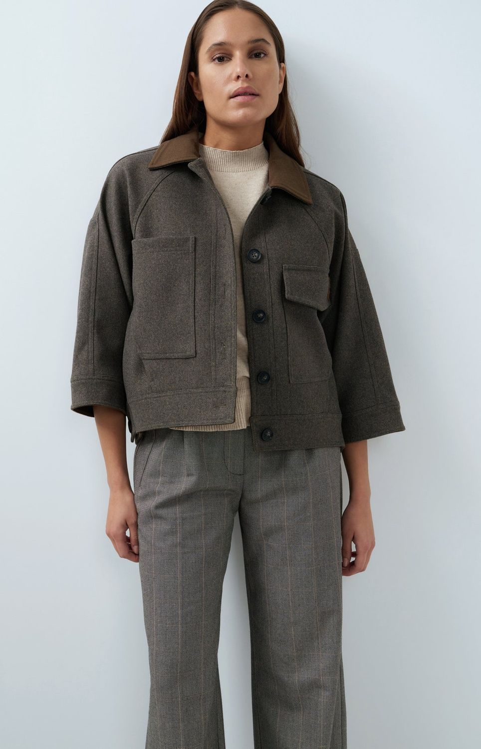 YAYA Jacket/ 02-001086-609 GREY MELANGE