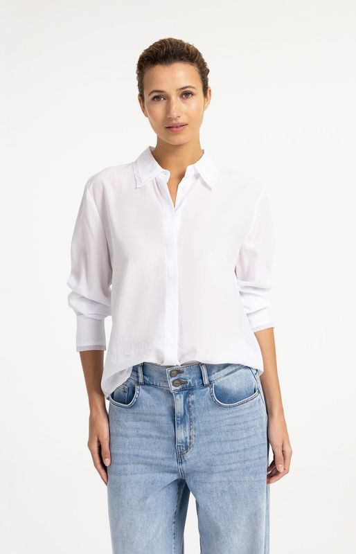 YAYA Blouse Lyocell/01-201247-609 PURE WHITE