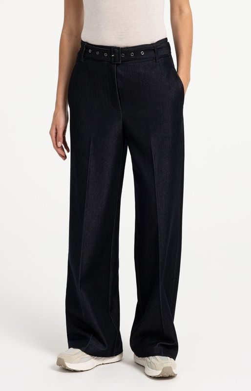 YAYA Pants High Waist/ 01-301282-609 CAT BLACK