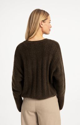 YAYA Pullover/ 01-000631-609 SLATE BLACK BROWN MELANGE