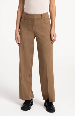 YAYA Pants Straight leg/ 01-301285-609 OTTER BROWN MELANGE