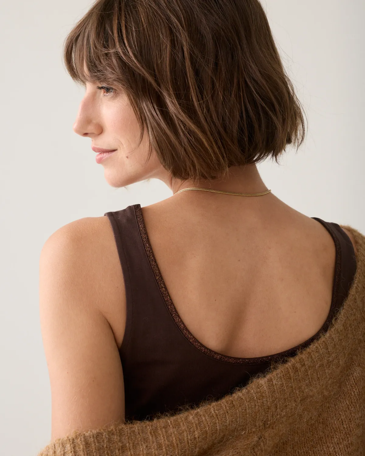 Summum Woman Top Reversible / 3s5244-30366 754 Dark Choco