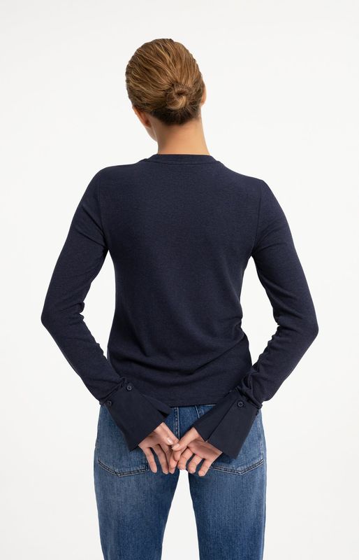 YAYA Top Manchetten Soft Jersey/ 01-709418-609 ODYSSEY GRAY MELANGE