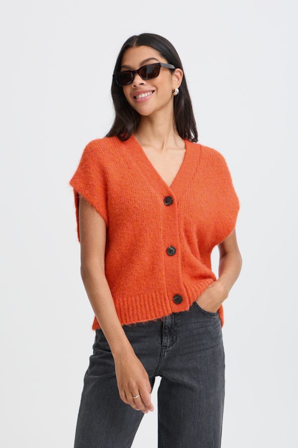 B.Young Cardigan Capsleeve / 20819589 Pureed Pumpkin Melange