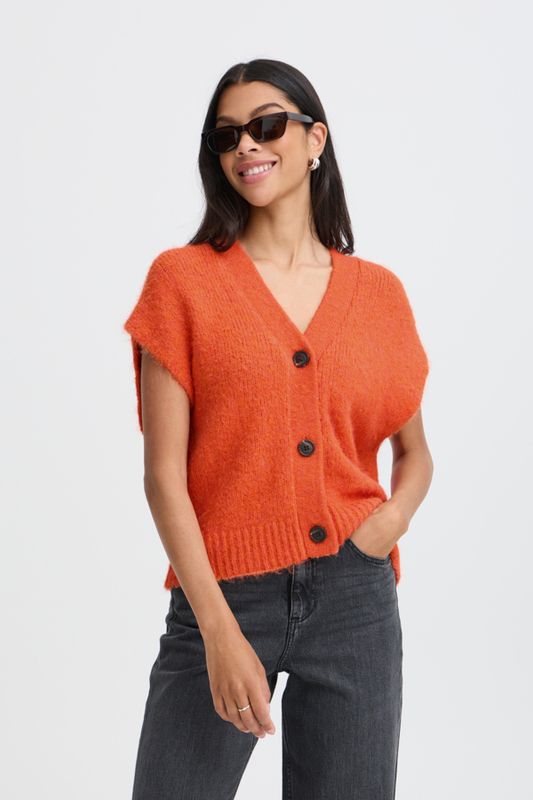 B.Young Cardigan Capsleeve / 20819589 Pureed Pumpkin Melange