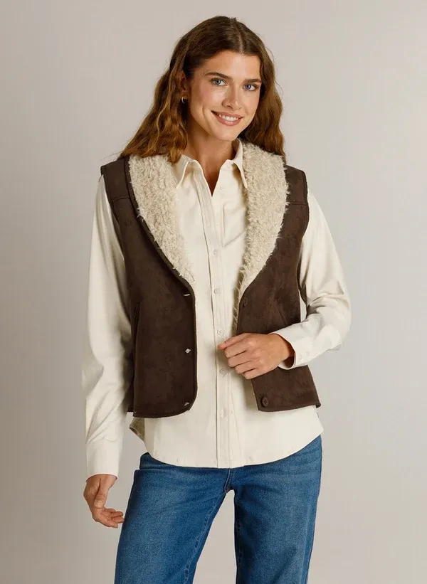 Ivy Beau Waistcoat /  4201238 Chocolate Brown
