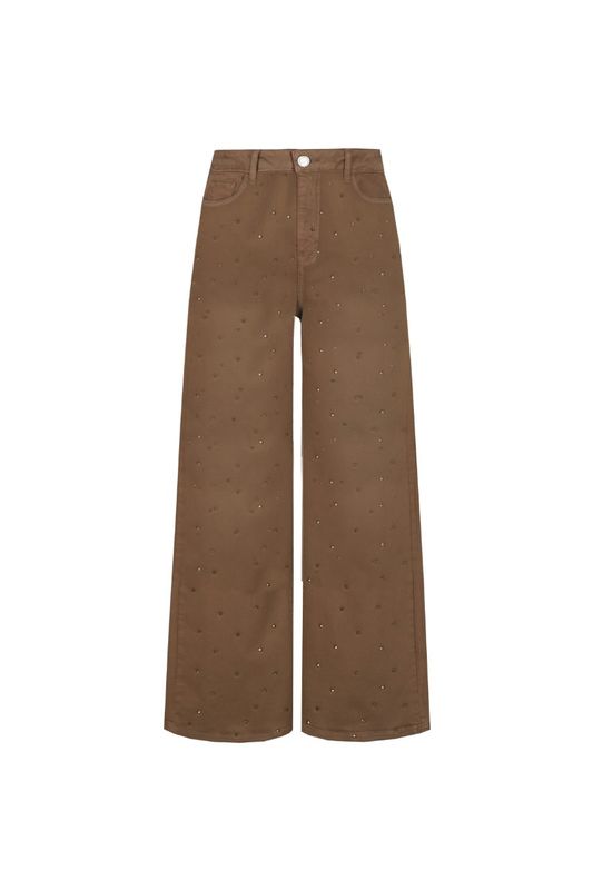 C&amp;S Pants Montpelier Wide Leg / 26WNC02 Dark Walnut