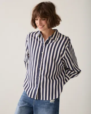 Summum Woman Blouse Boxy / 2s3515-12521 495 Midnight Blue