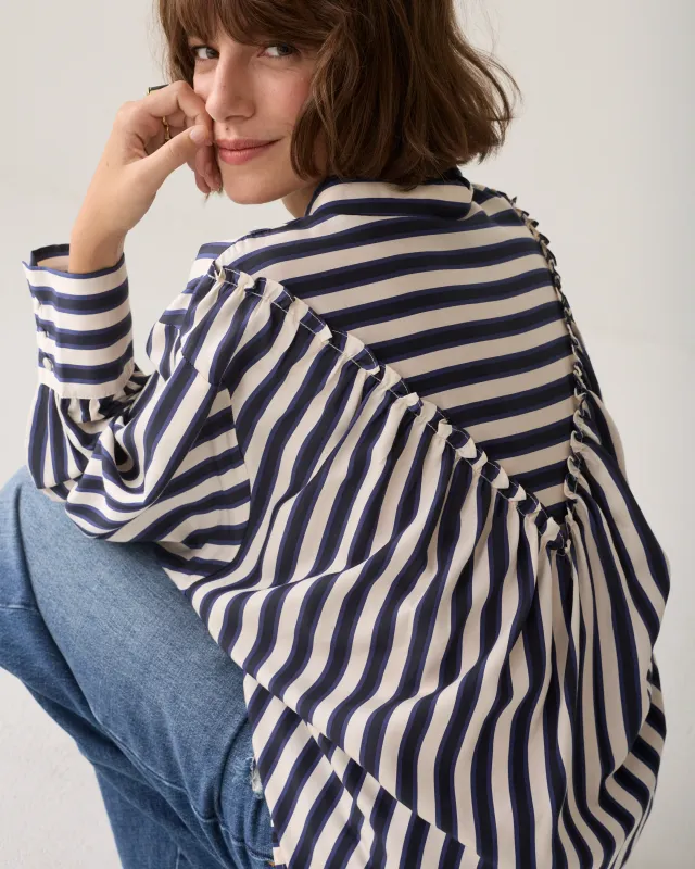 Summum Woman Blouse Boxy / 2s3515-12521 495 Midnight Blue