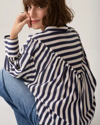 Summum Woman Blouse Boxy / 2s3515-12521 495 Midnight Blue
