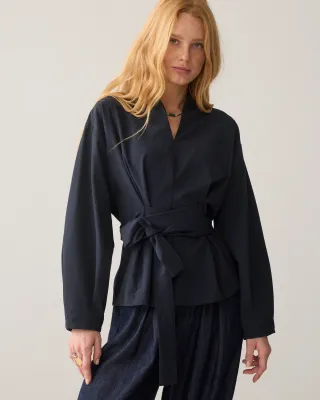 Summum Woman Top Pinstripe / 2s3540-12504 495 Midnight Blue