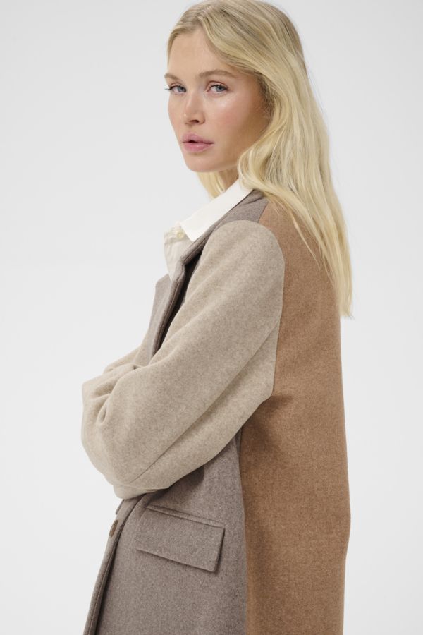 Culture DK Coat Palona / 50113238 Dune Mix