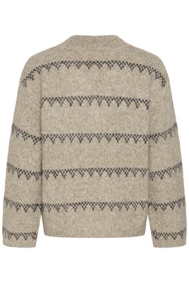 Kaffe Pullover / 10512527 Desert Taupe M./DGM Stripe