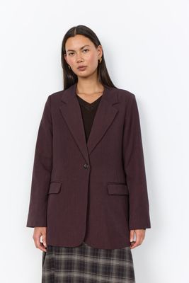 Soya Concept Blazer  / 41444 98980 CHOCOLATE PLUM MELANGE