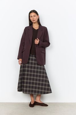 Soya Concept Blazer  / 41444 98980 CHOCOLATE PLUM MELANGE