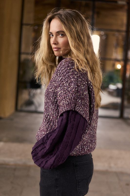 Tramontana Jumper Capsleeve/ Y03-22-601 Deep Plum