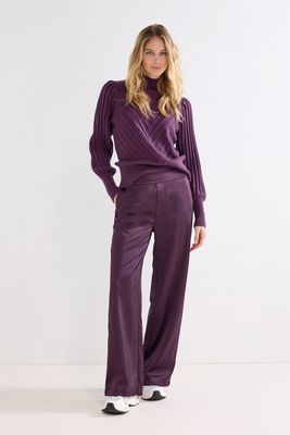 Tramontana Pants Satinlook/ C14-22-101 Aubergine Noir