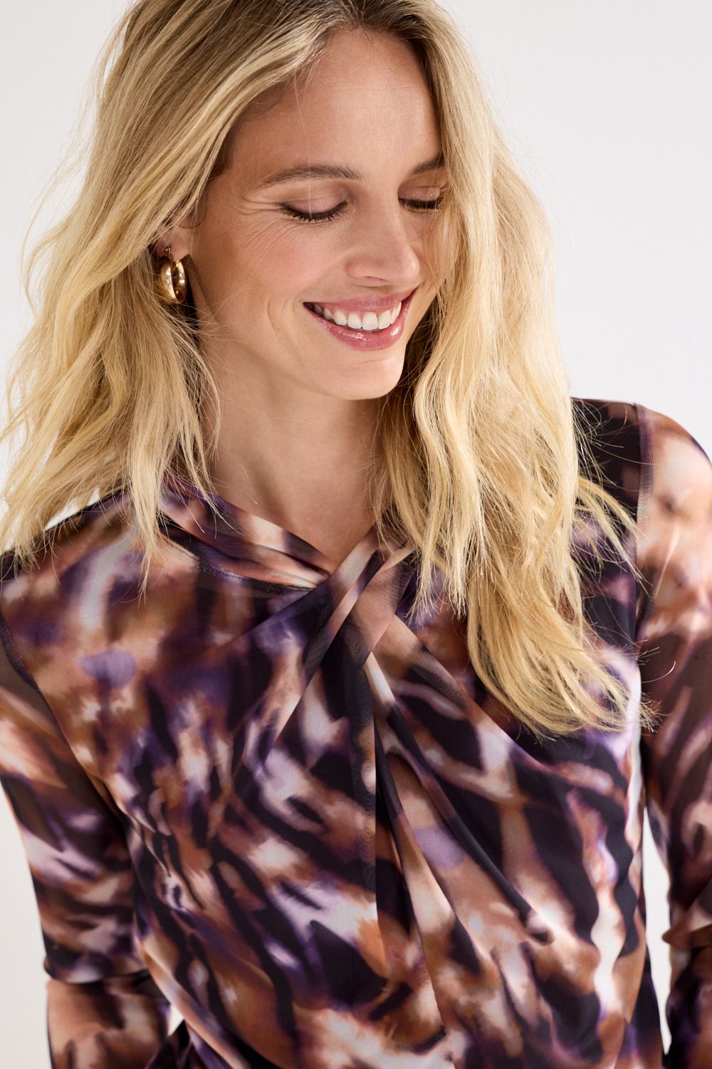 Tramontana Top/ C15-22-401 Print Purples