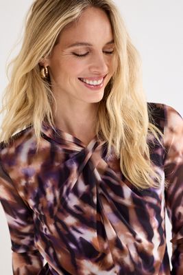Tramontana Top/ C15-22-401 Print Purples