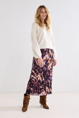 Tramontana Skirt/ C15-22-201 Print Purples