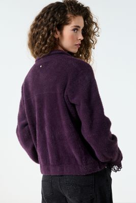 Tramontana Jacket Feather Yarn / Q07-22-801 Aubergine Noir