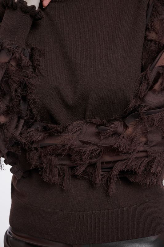 Rino&amp;Pelle Pullover Sleeve Details / Janique.5002612 peated
