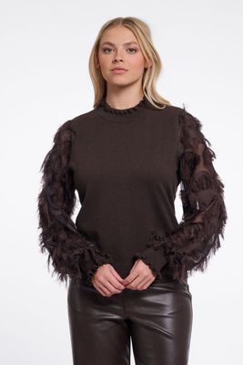 Rino&amp;Pelle Pullover Sleeve Details / Janique.5002612 peated