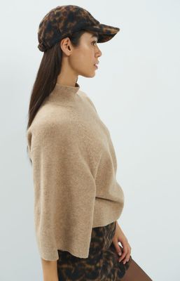YAYA Sweater Wide Sleeve/ 01-000655-610 DARK BEIGE MELANGE