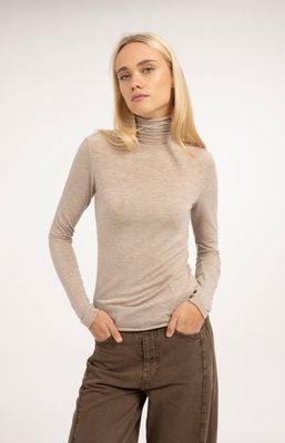 YAYA Top Coll / 01-709440-610 BEIGE MELANGE