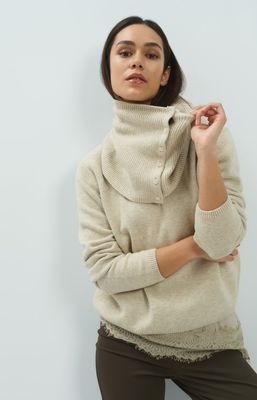 YAYA Sweater/ 01-000669-610 LIGHT BEIGE MELANGE