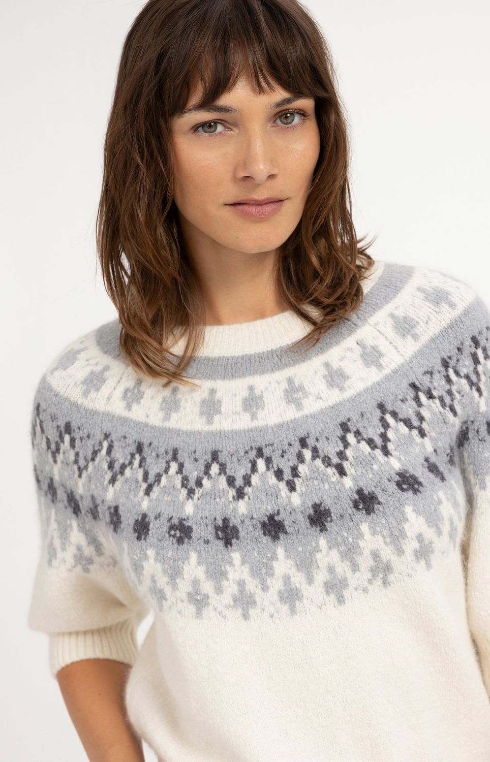 YAYA Pullover/ 01-000646-610 ILLUSIONS GRAY DESSIN