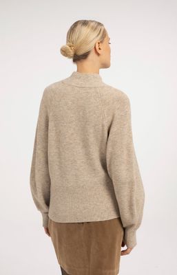 YAYA Sweater Turtleneck/ 01-000656-610 LIGHT BEIGE MELANGE