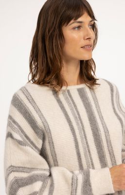 YAYA Sweater Bootneck / 01-000651-610 OFF WHITE DESSIN