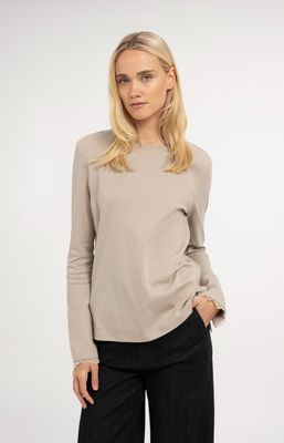 YAYA Top Jersey Lace / 01-709438-610 PURE CASHMERE GREY