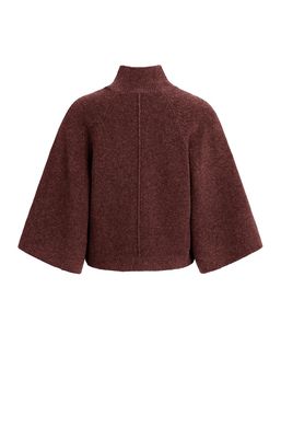 YAYA Sweater Wide Sleeve / 01-000655-610 BITTER CHOCOLATE RED MELANGE