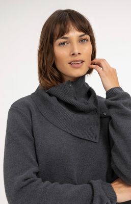 YAYA Sweater/ 01-000669-610 DARK ANTHRACITE MELANGE