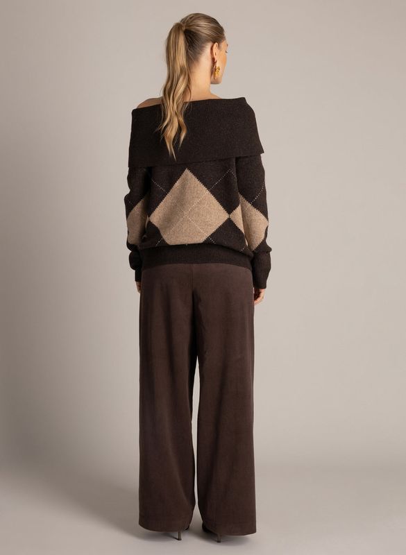 Yest Pullover Coll / 0006725 Brown/Multi-Colour