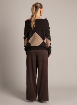 Yest Pullover Coll / 0006725 Brown/Multi-Colour