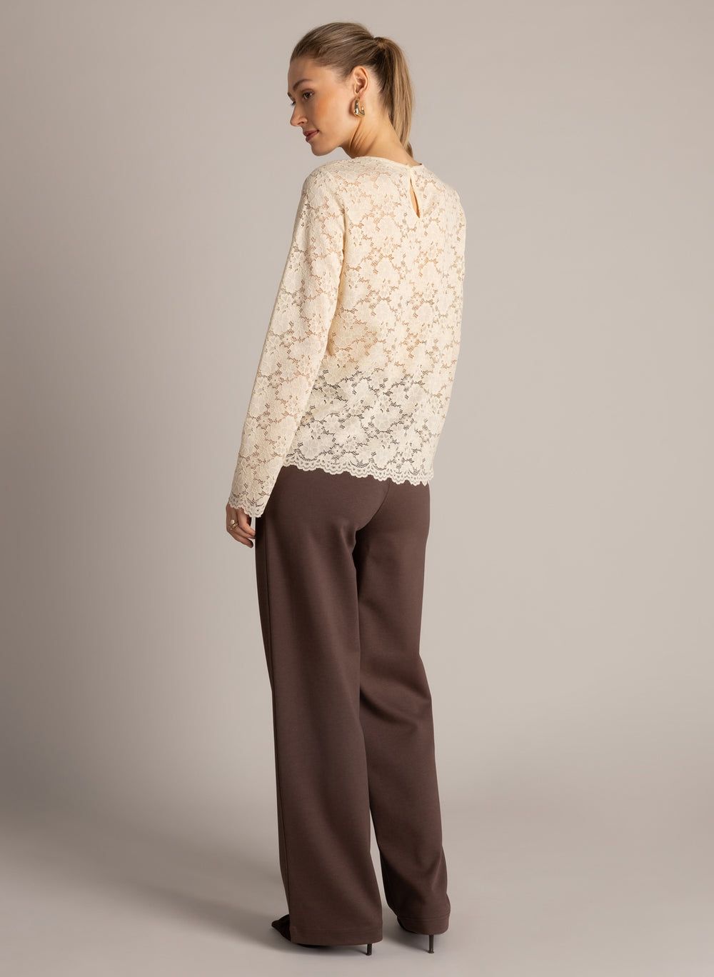 Yest Pants Wide Leg/ 0006742 Brown