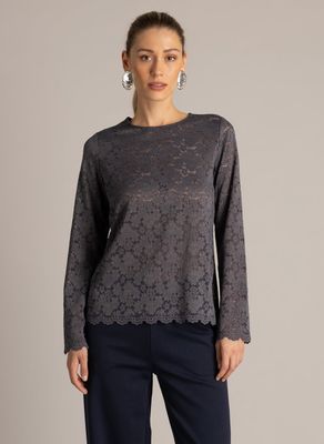 Yest Top Lace/ 0006674 Warm Grey