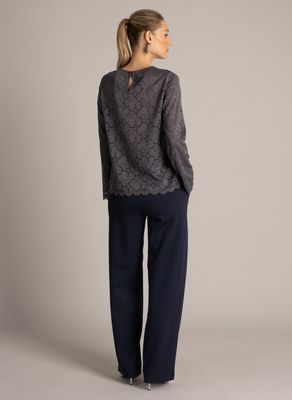 Yest Top Lace/ 0006674 Warm Grey