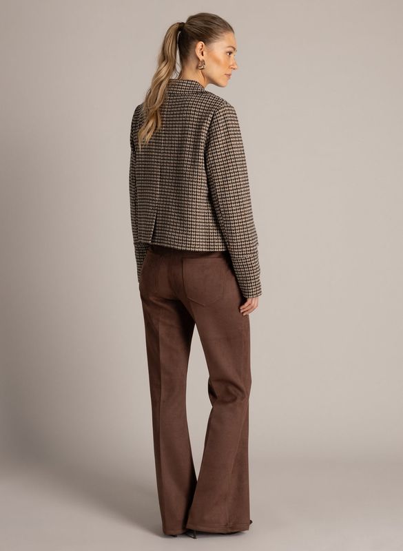 Yest Jacket Ulrika Dogtooth / 0006723 Brown/Multi-Colour