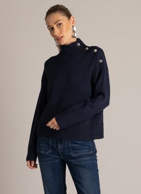 Yest Pullover Button / 0006598 Dark Blue