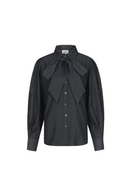 C&amp;S Blouse / 26WAC02 Denim Black