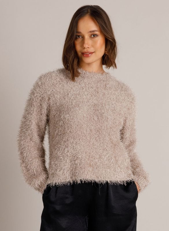 Yest Pullover Fluffy / 0006669 Pastel Grey