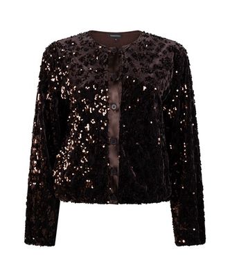 Tramontana Jacket Velvet Sequins/ C48-22-801 Cafe Noir